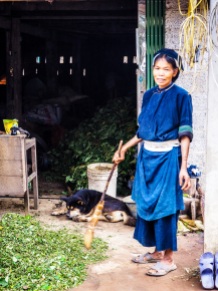 Mujer de la étnia Nung