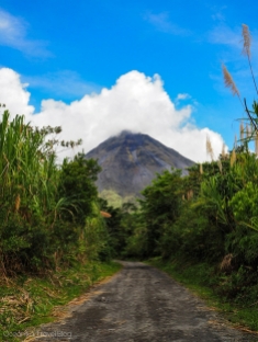 Vista del volcán Arenal